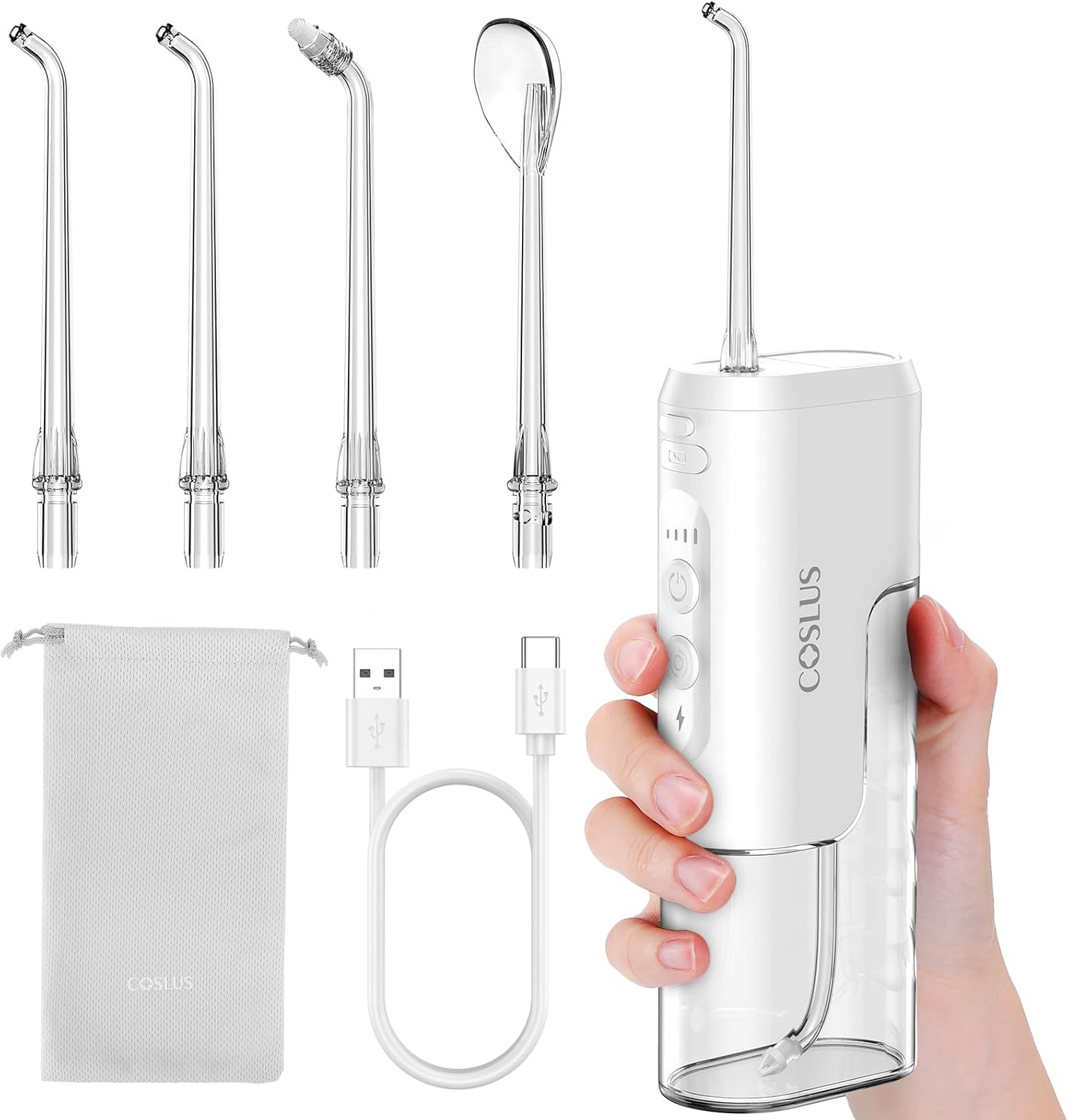 COSLUS Mini T40 Portable Water Flosser for Travel